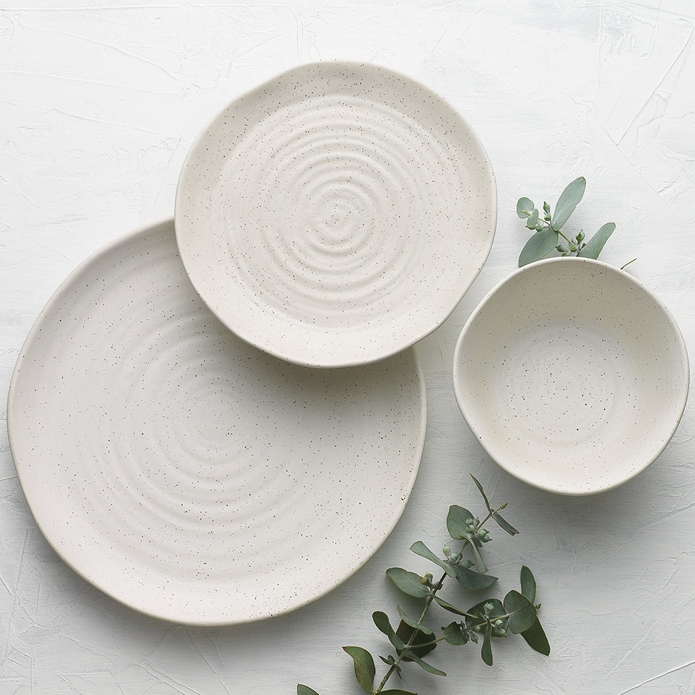 Ecology Ottawa Stoneware Rustic Side Serving Plate Food/Platter 21cm - Calico (4 Pack) — image 3