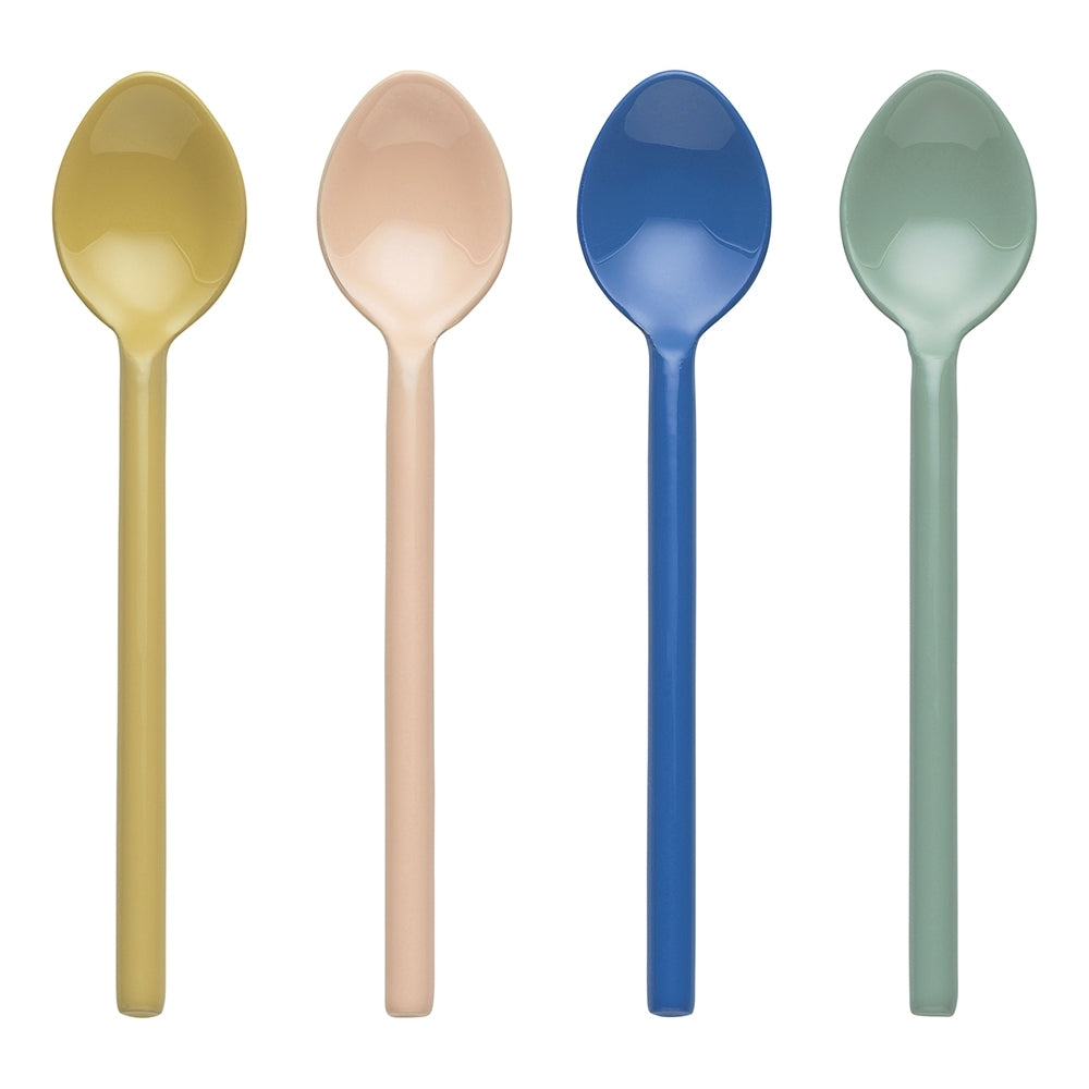 Ecology Stainless Steel/Enamel Apostle Elegant Kitchen Teaspoons 14cm (4 Pieces)