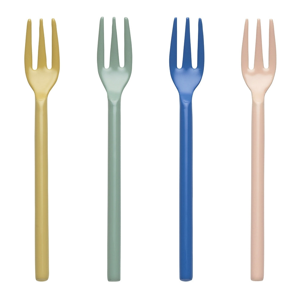 Ecology Stainless Steel/Enamel Apostle Cake Elegant Kitchen Forks 14cm (8 Pieces) — image 2