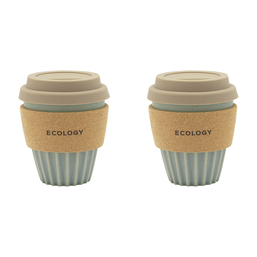 Ecology Wander Coffee Tumbler Carry Cup Travel Drinking Mug 300ml Seagrass (2 Pack)