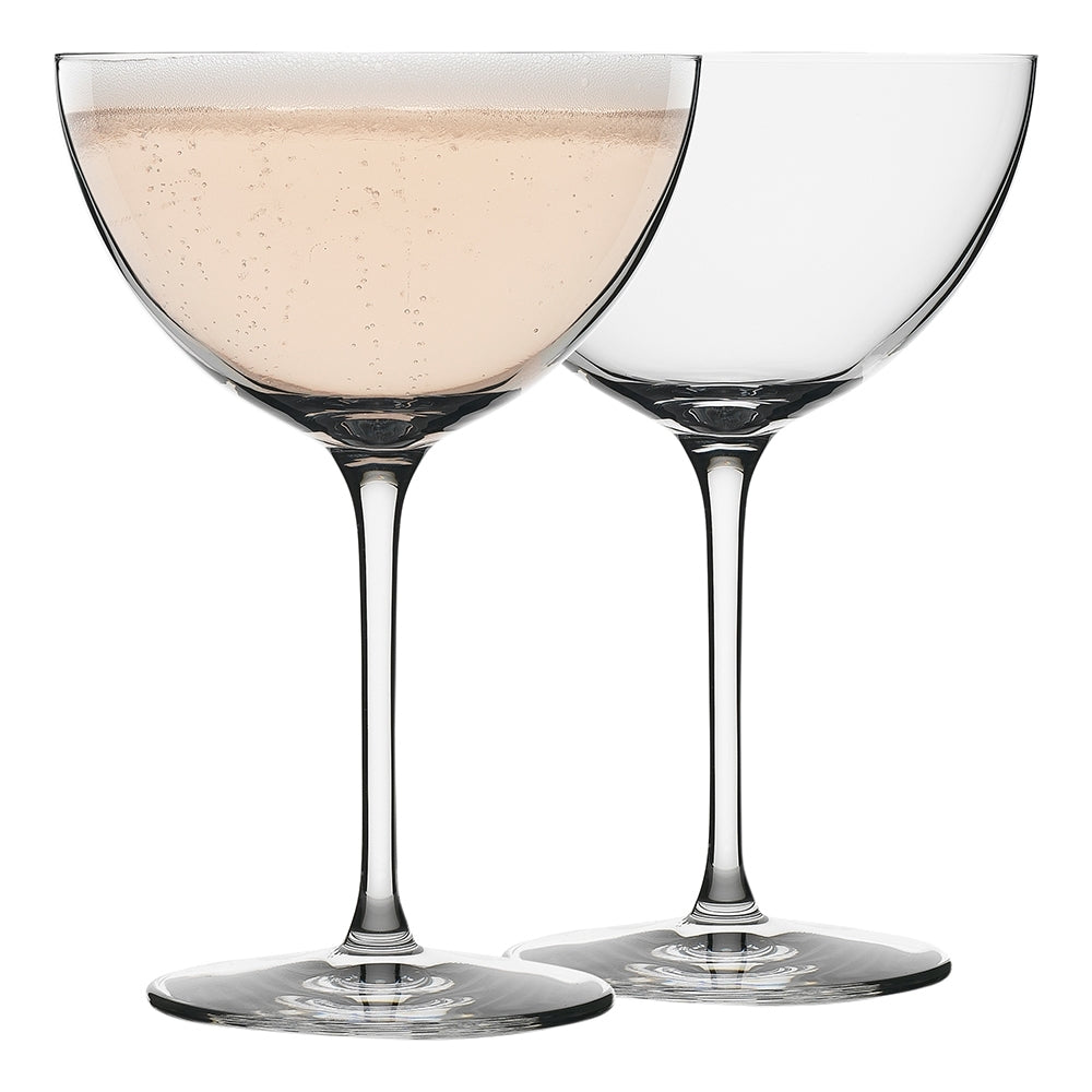 Ecology 245ml Crystalline Glass Classic Champ Saucer Drinking Cup Clear (4 Pieces) — image 3