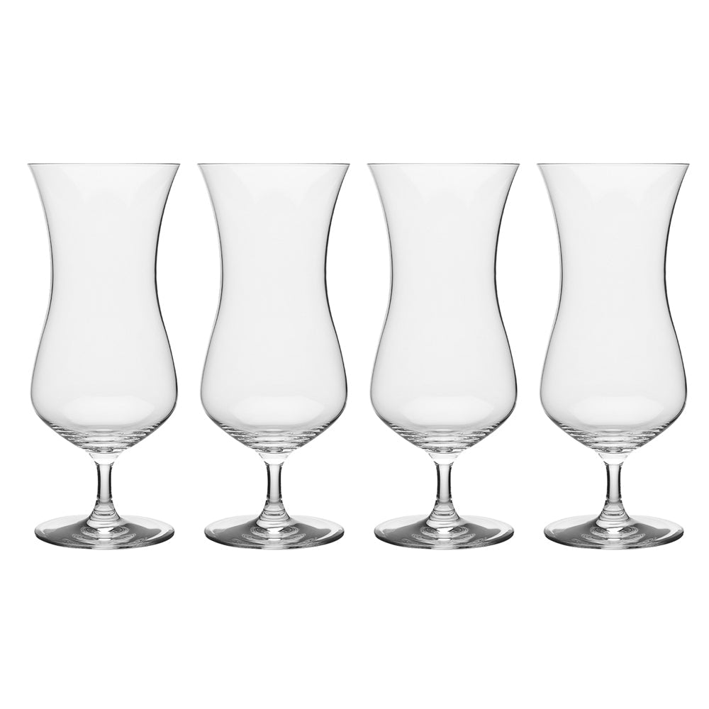Ecology 495ml Classic Crystalline Hurricane Glass Set Drinking Cup Clear (4 Pieces)