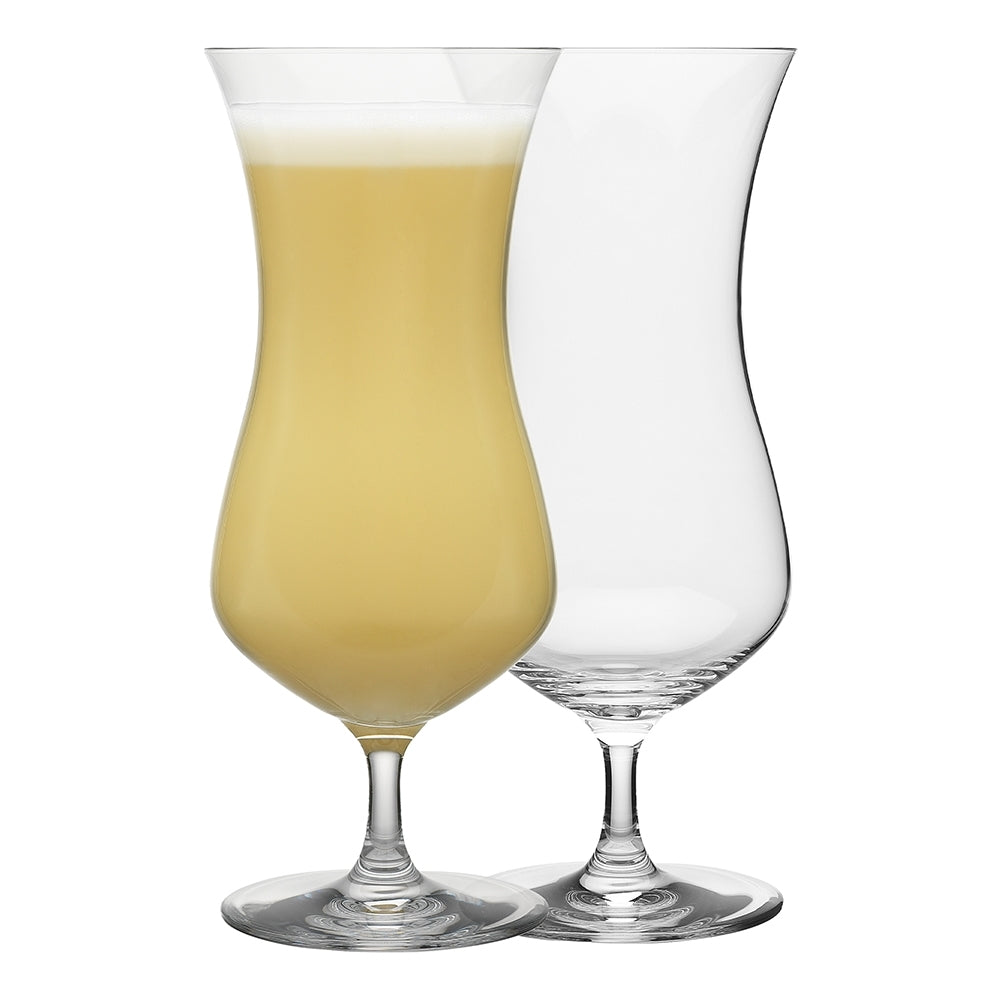 Ecology 495ml Classic Crystalline Hurricane Glass Set Drinking Cup Clear (4 Pieces) — image 3