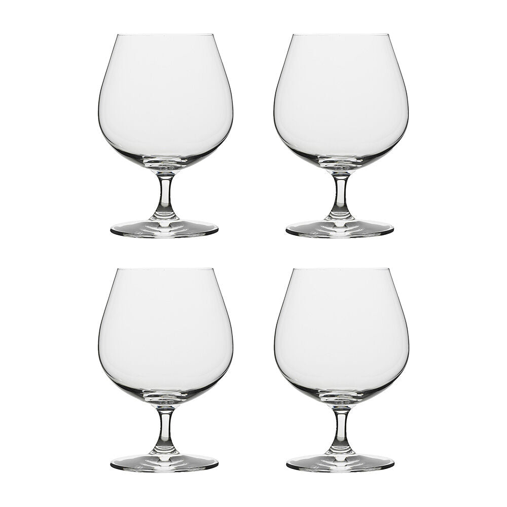 Ecology Crystalline Glass Classic Brandy Drinking Glasses 400ml/14cm (4 Pieces)