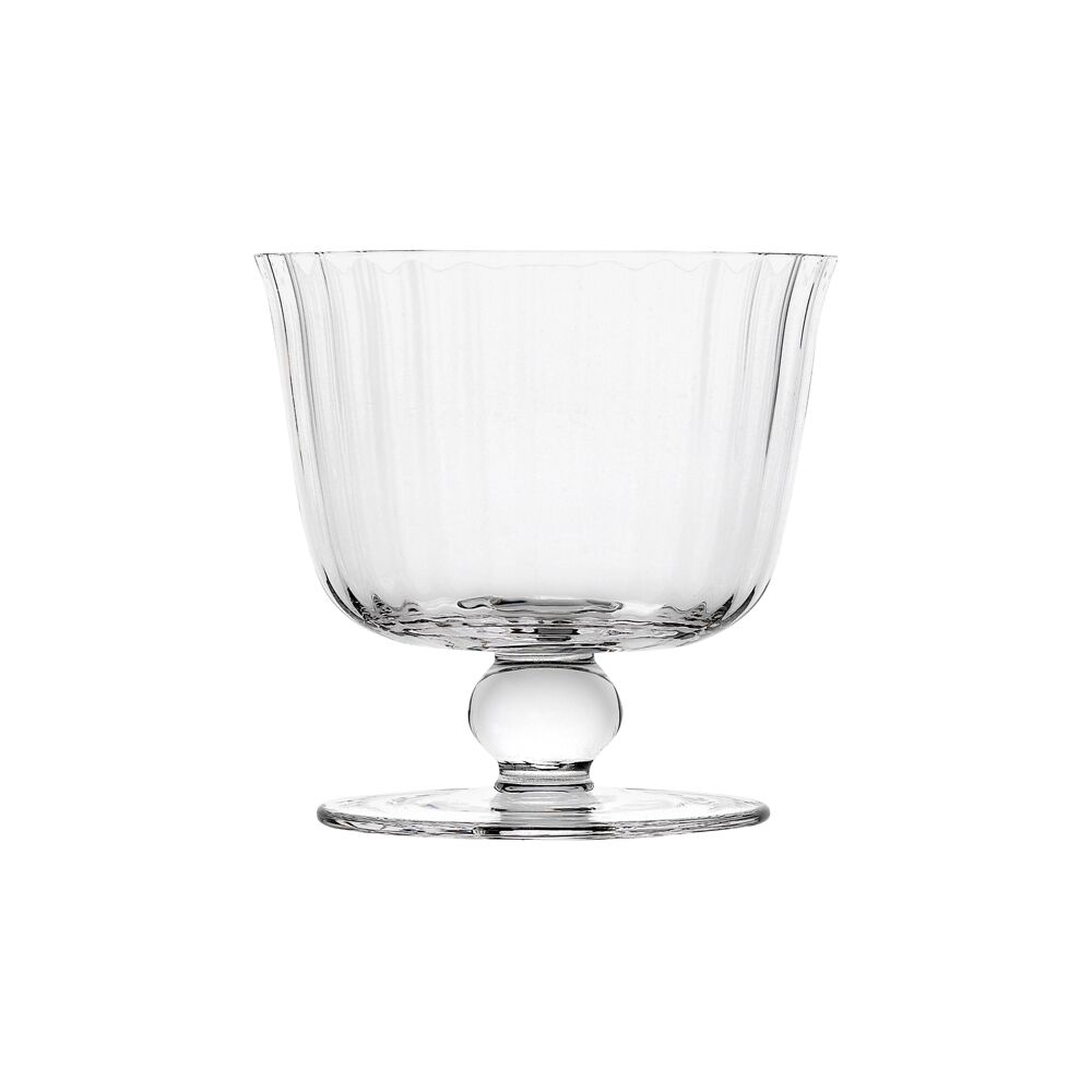 Ecology Classic Timeless Soda Lime Glass Mini Bowls Fluted 10cm Clear (4 Pieces) — image 2