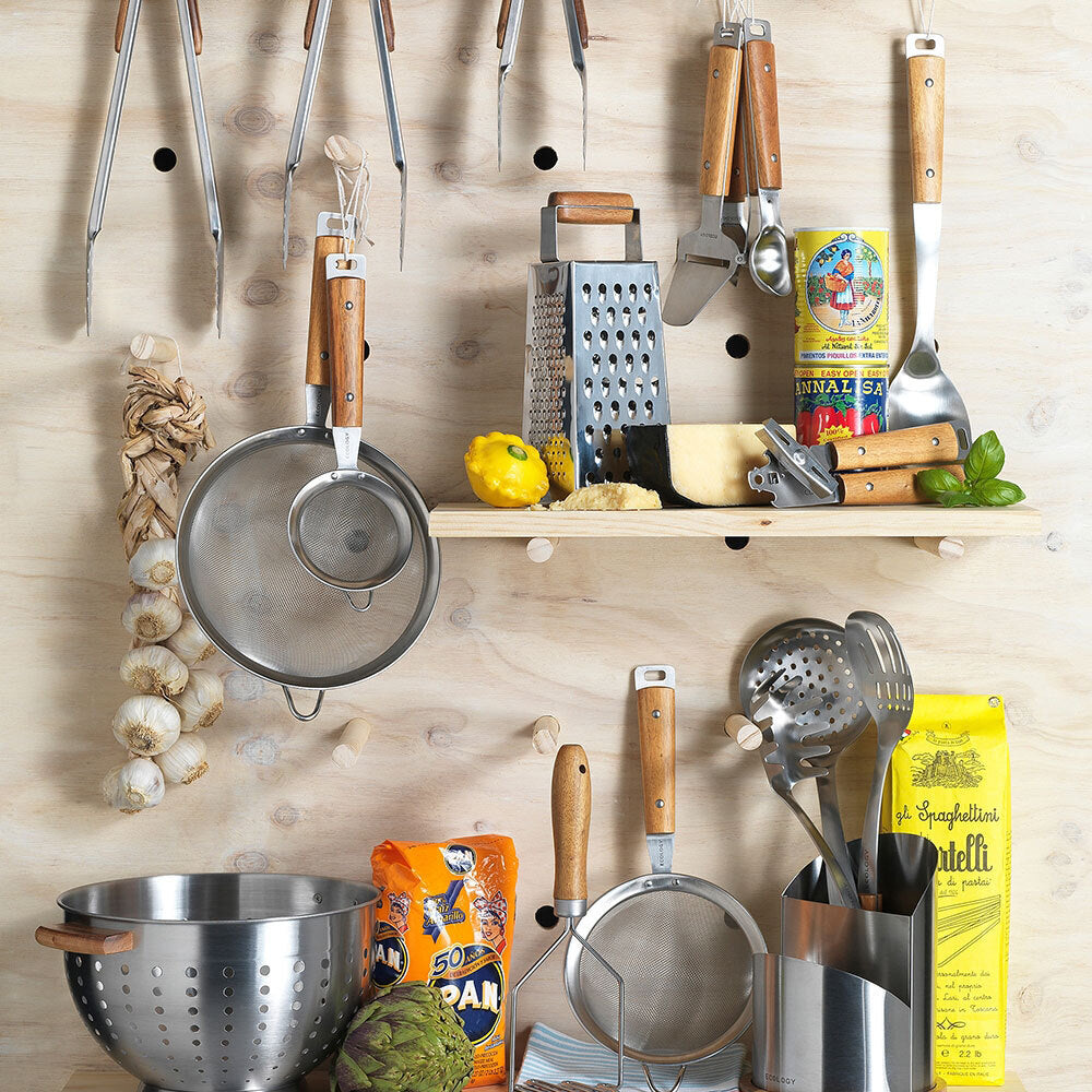 Ecology Acacia 37cm Wood Stainless Steel Skimmer Kitchen Cooking Utensil SL/BR — image 2