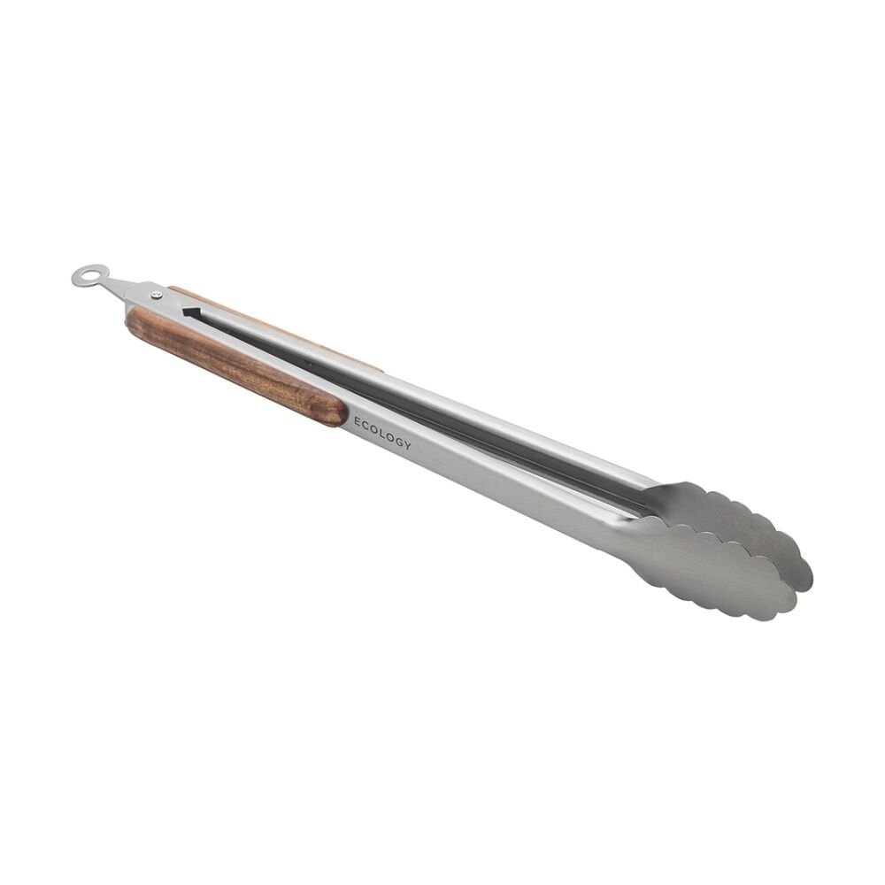 Ecology Provisions Tongs Acacia/Stainless Steel 36cm Natural (4 Pack) — image 2