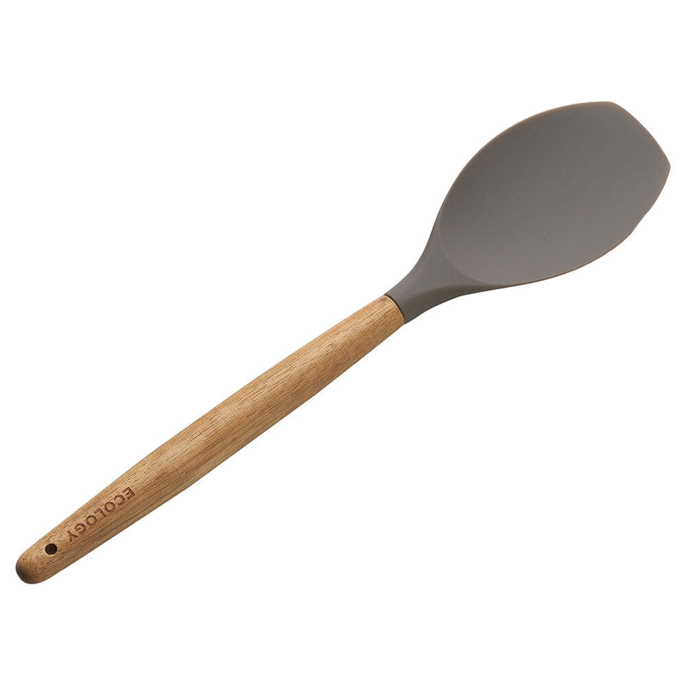 Ecology 32cm Acacia Wood Handle Silicone Spatula Cooking Kitchen Utensil Gry/br — image 2