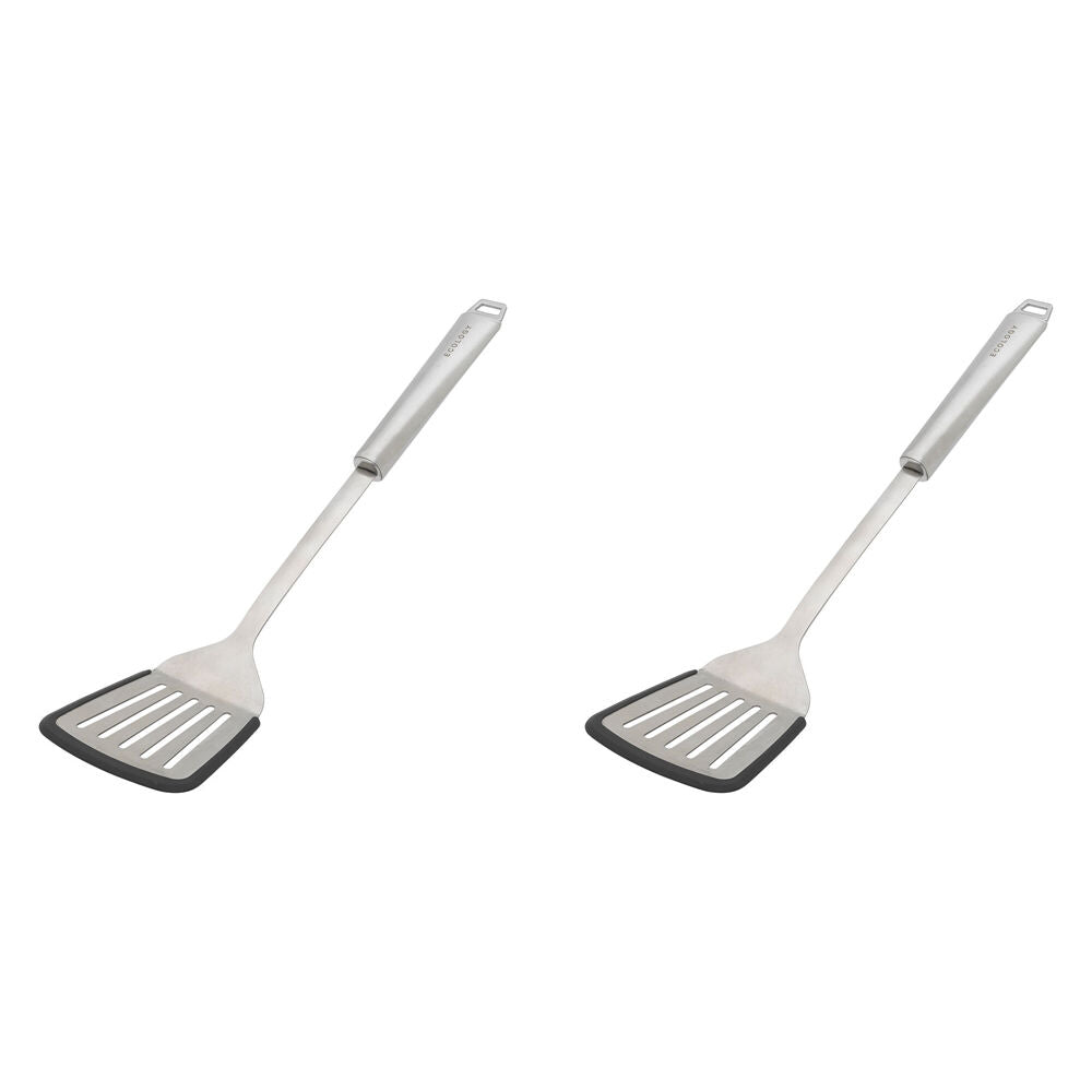 Ecology Provisions Silicone Edge Slotted Turner 9.5x37.5cm Kitchen Utensil (2 Pack)