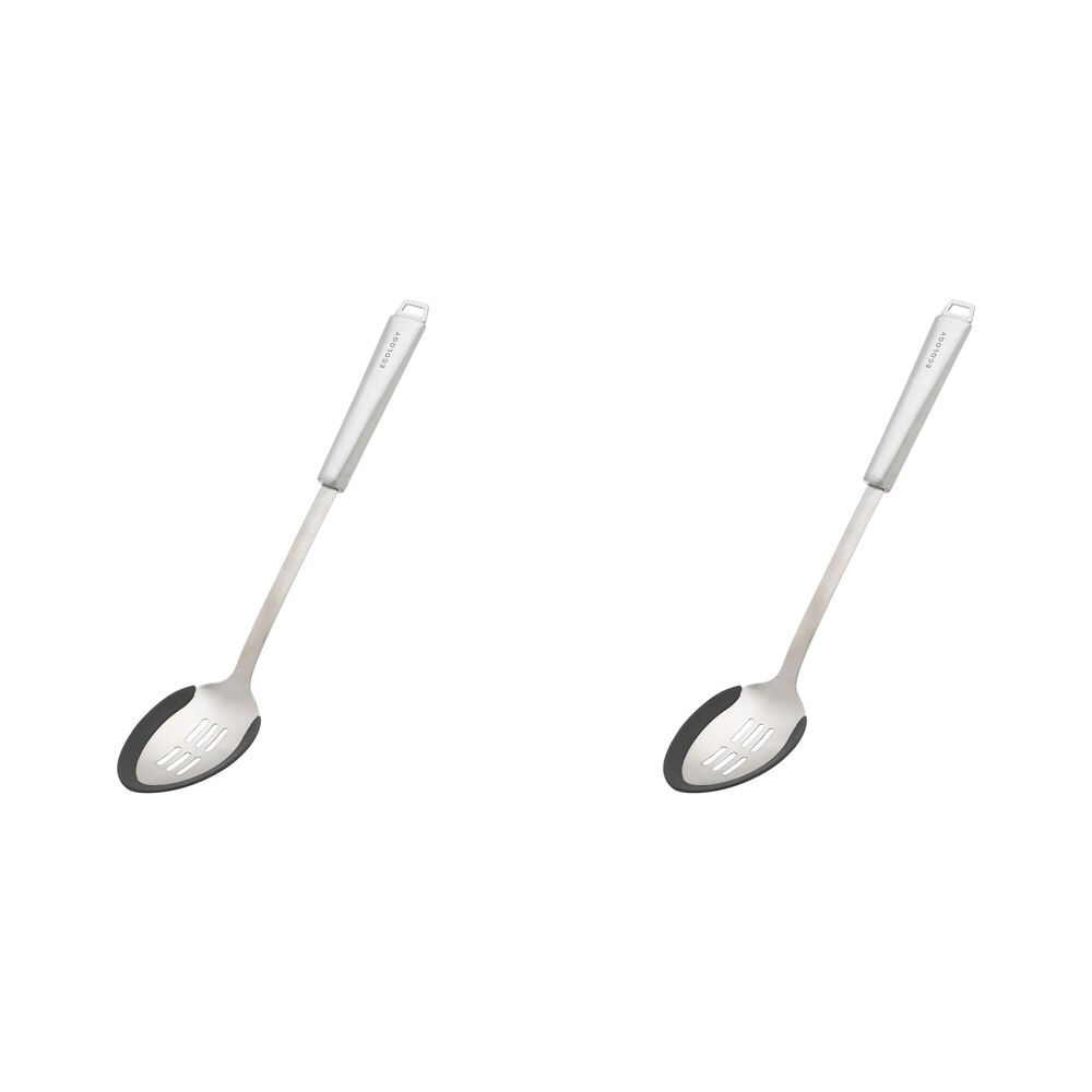 Ecology Provisions Silicone Edge Slotted Spoon 7.5x37cm Kitchen Utensil (2 Pack)