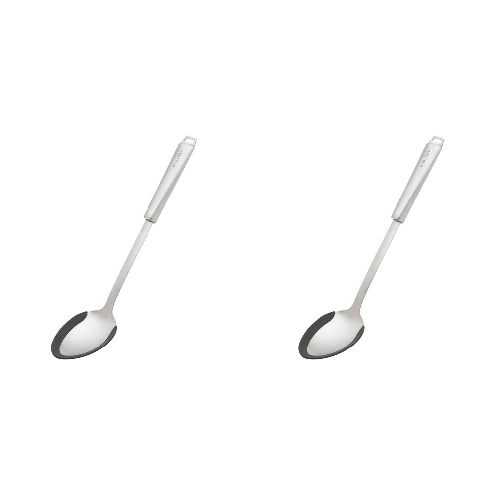 Ecology Provisions Silicone Edge Serving Spoon 7.5x37cm Kitchen Utensil (2 Pack)