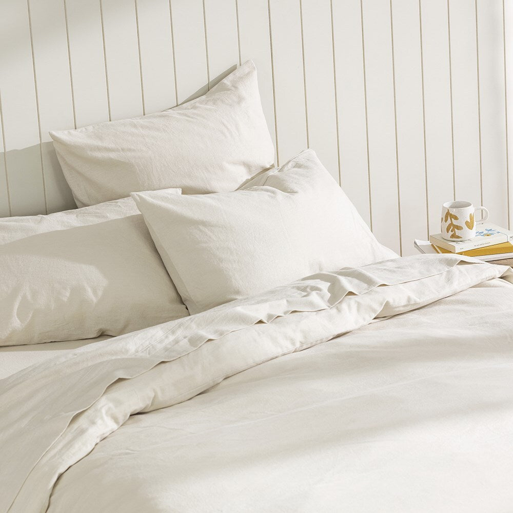 Ecology Dream Size King Soft Flat Bed Sheet Stone Grey Home Bedding/Linen — image 4
