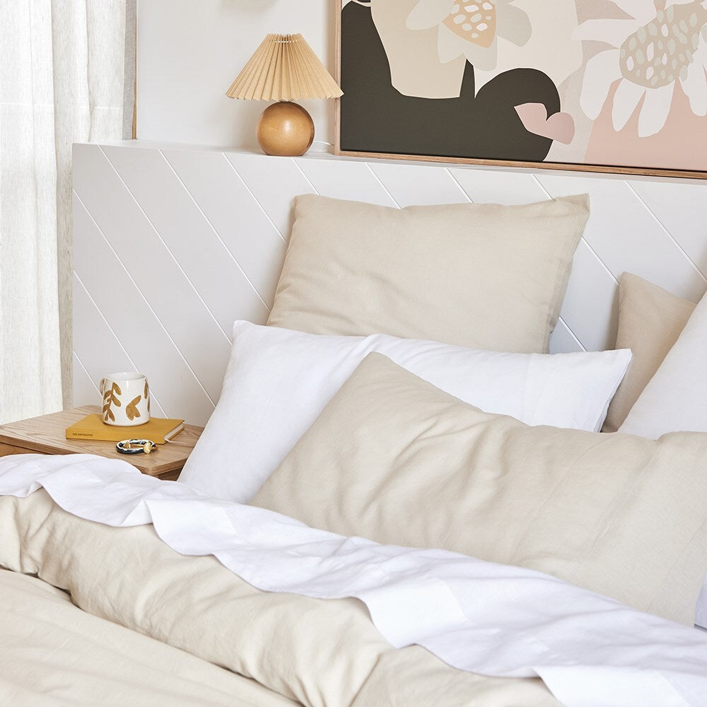 Ecology Dream Size Super King Soft Fitted Bed Sheet Stone Home Bedding/Linen — image 4