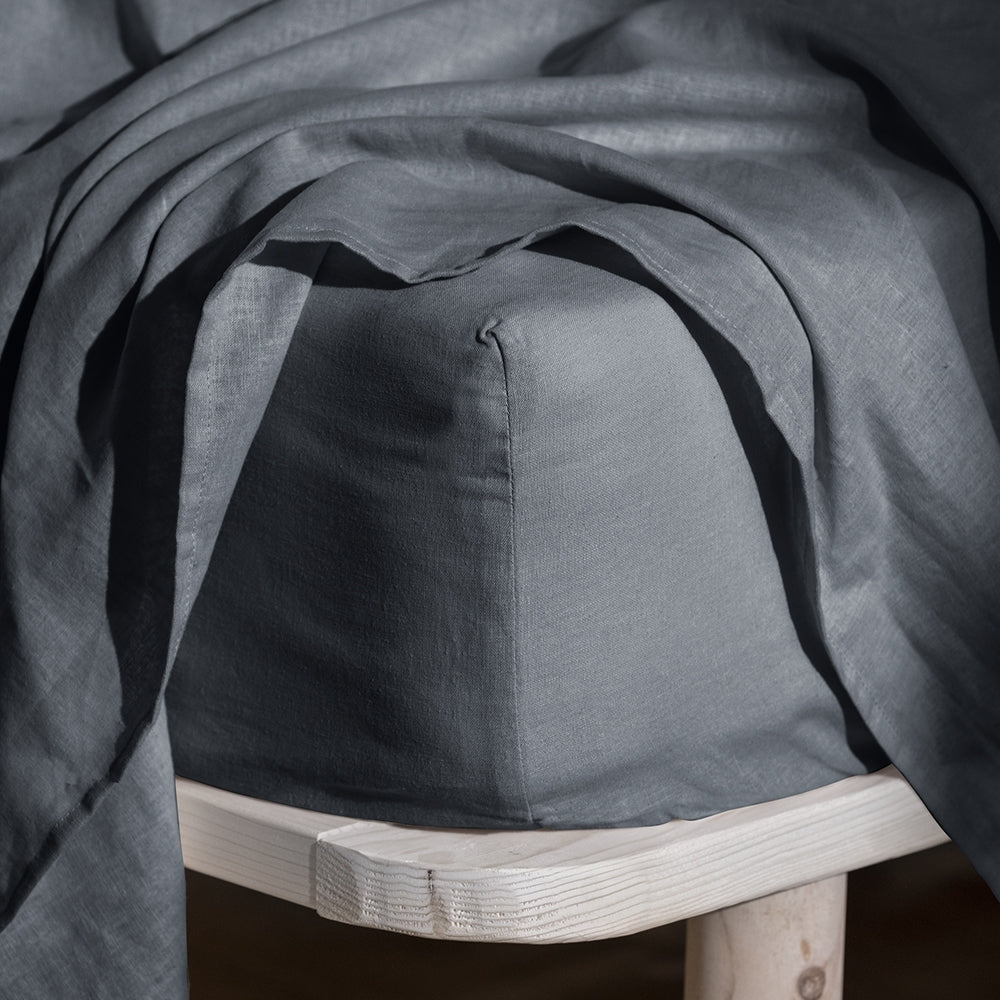 Ecology Dream Size King Soft Fitted Bed Sheet Storm Grey Home Bedding/Linen — image 2