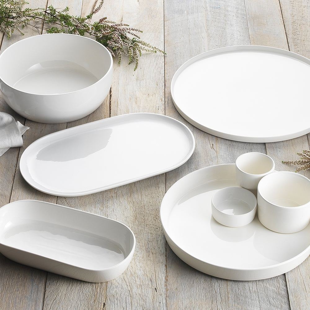 Ecology Origin Entertaining Dinner Set Porcelain Round Cup/Bowl/Plate White (4 Pieces) — image 5