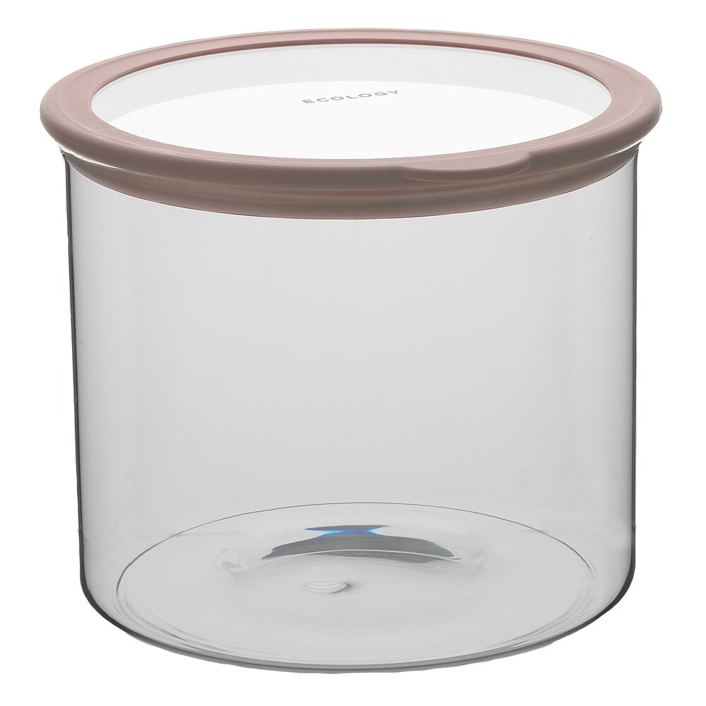 Ecology Store Round 4.3L Glass Barrel/Canister 20.8cm Storage Jar Clear Lid (2 Pack) — image 2