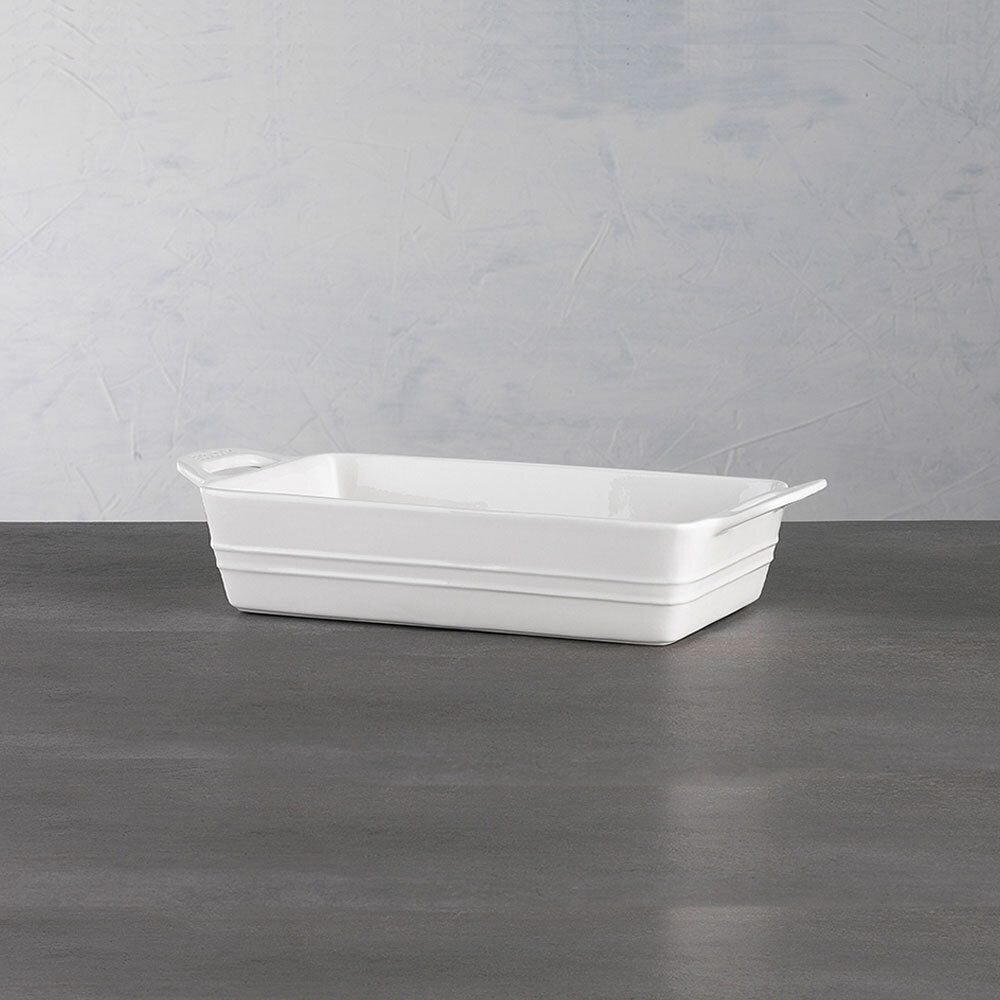 Ecology Signature 30.5x14cm Rectangular Baker Porcelain Dish w/ Handles White — image 4