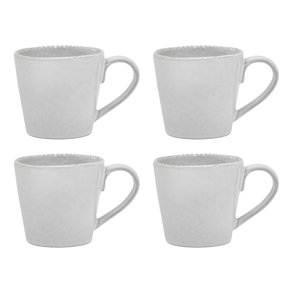Ecology Stoneware w/ Reactive Graze Solis Drinking Mug Cup 240ml/12.9cm Milk (4 Pieces)