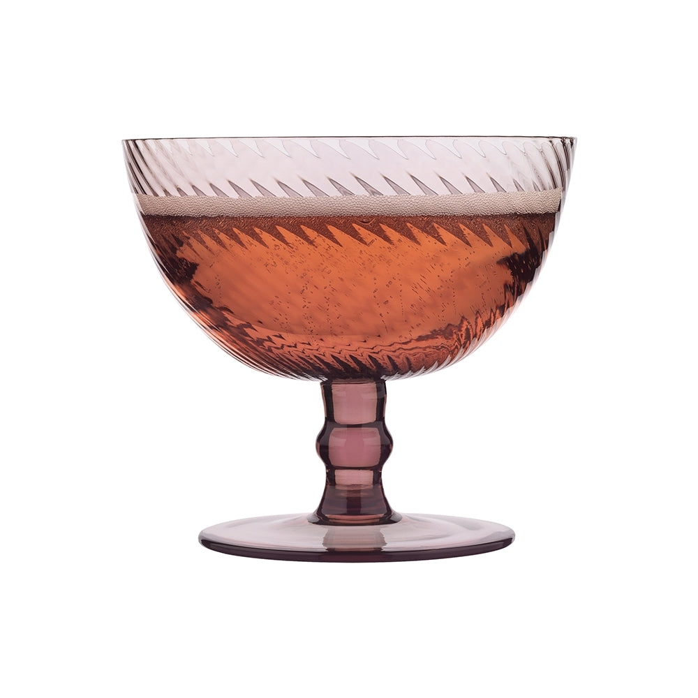 Ecology Aveline Cocktail Drinking Barware Glasses/Cups Set Plum 225ml (4 Pieces) — image 3