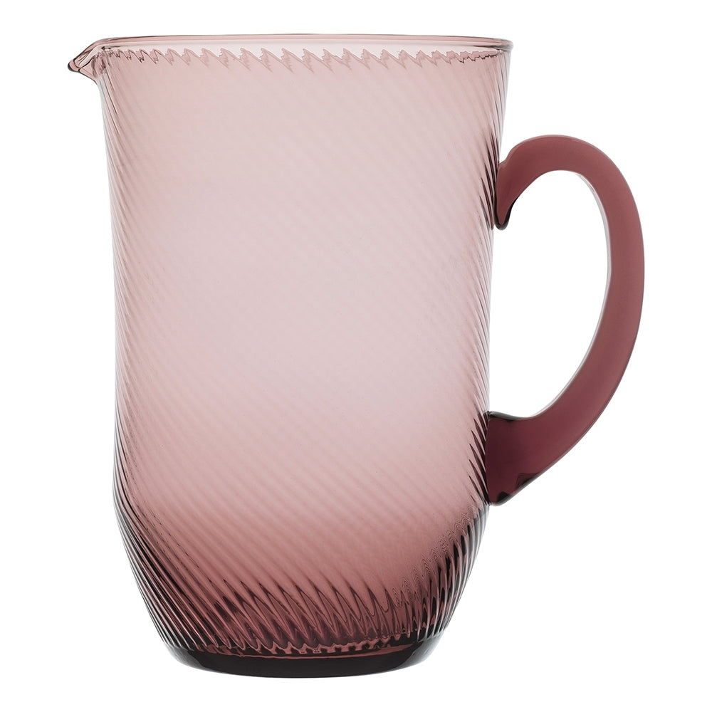 Ecology Aveline Glass Drinking/Serving/Pouring Jug Barware w/ Handle Plum 2.0L