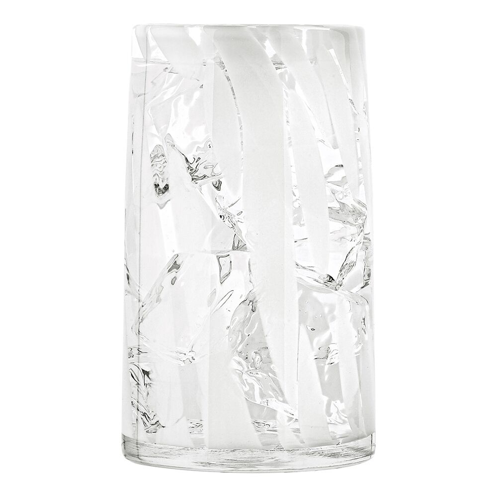 Ecology Camille Hi Ball Soda Lime Glass Tumblers Drinking Cups 420ml White (4 Pieces) — image 3