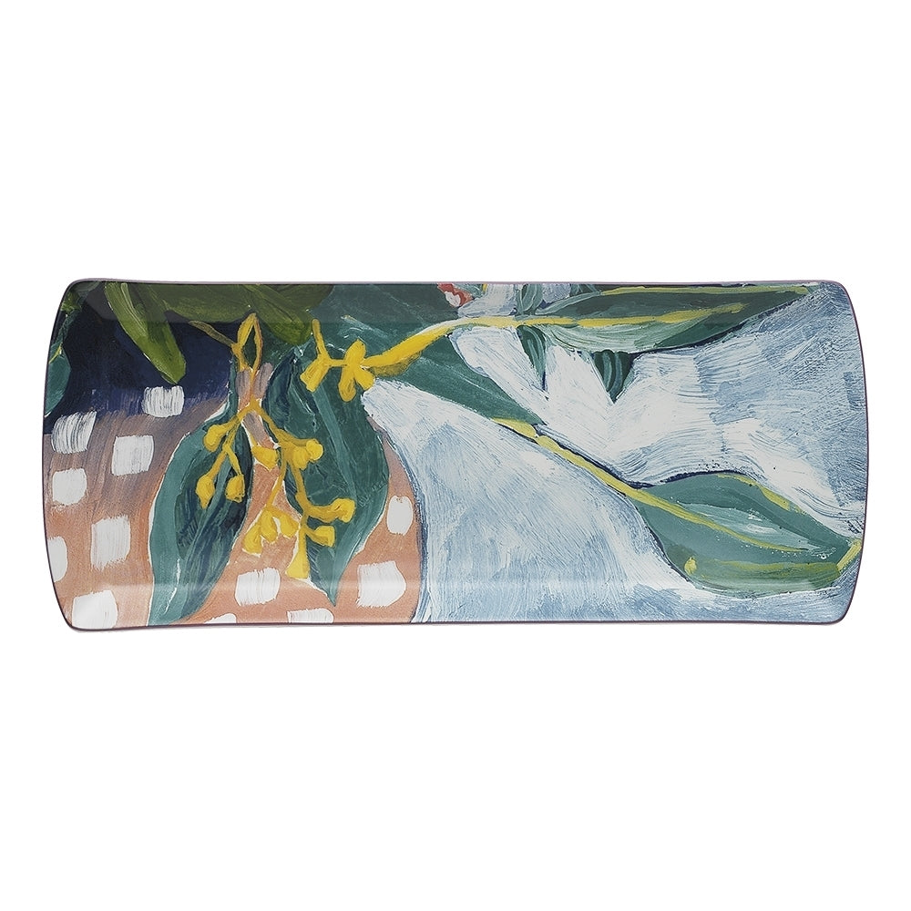 Ecology Bloom 35cm Fine China Rectangular Serving Dish Floral Food Platter Tray — image 2