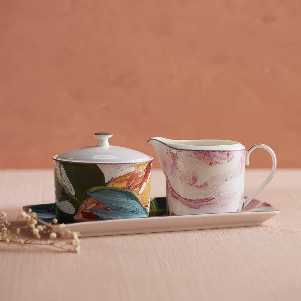 Ecology Bloom 35cm Fine China Rectangular Serving Dish Floral Food Platter Tray — image 4