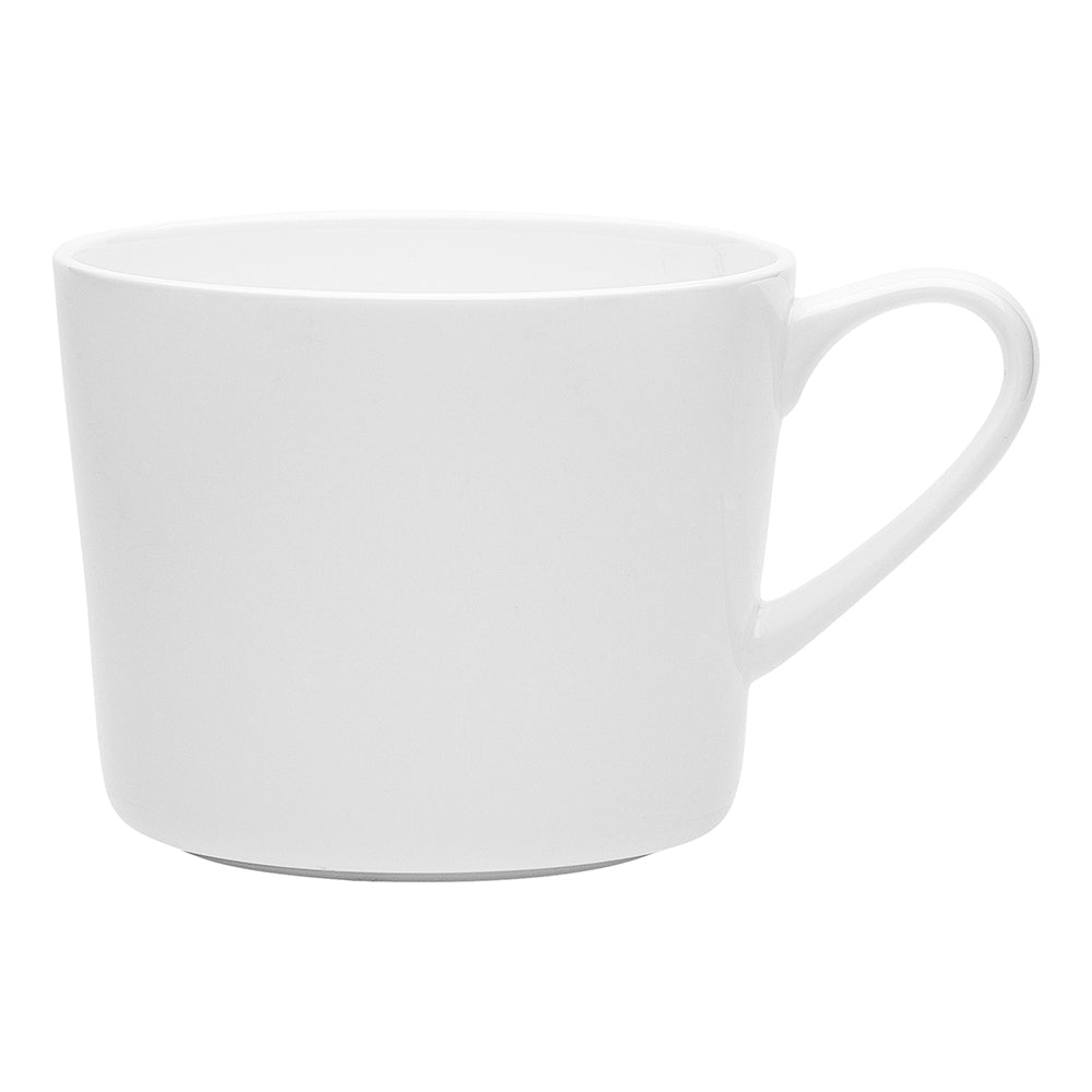 Ecology 400ml Canvas Wide Mug Kitchen Coffee/Tea Drinking Cup Tableware WHT
