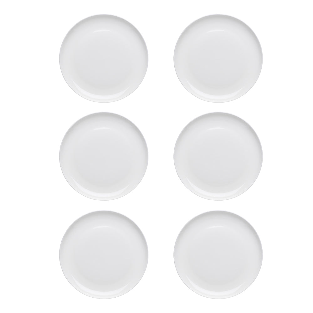 Ecology 21cm Canvas Side Plate Coupe Kitchen Serving Platter Dinnerware White (6 Pack)