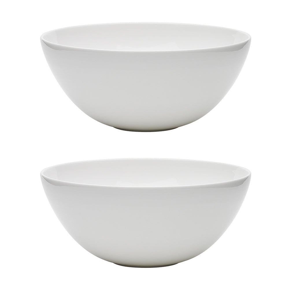 Ecology 20cm Canvas Laksa Soup/Food Serving Bowl - White (2 Pack)