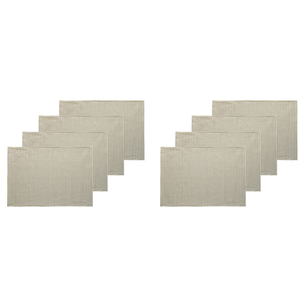 Ecology Tonka Cotton Rectangular Placemats 38x53cm Dining Table Decor (8 Pieces)
