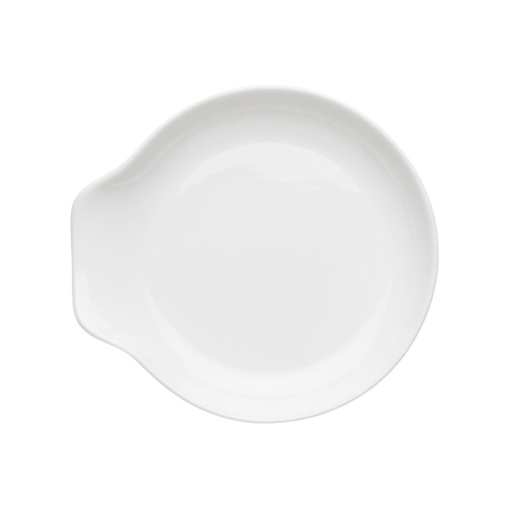 Ecology Fine Bone China Canvas Durable Spoon Rest/Holder 11.5x12.5cm White (6 Pack) — image 2