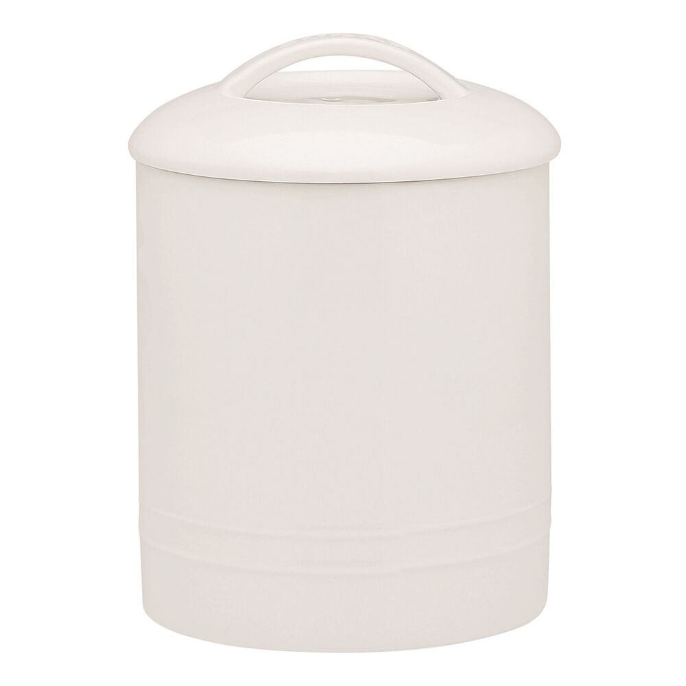 Ecology Signature Porcelain Kitchen Storage Round Canisters - White (3 Pieces) — image 2