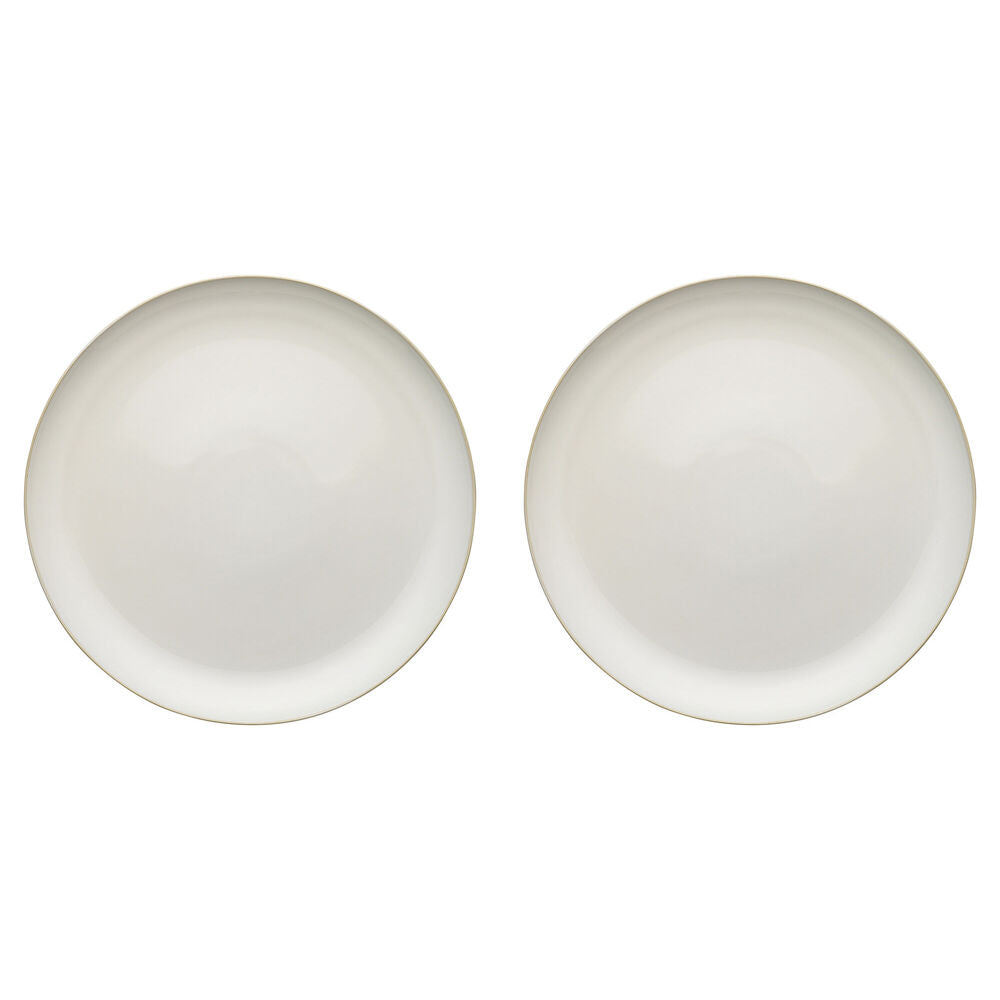 Ecology Element Stoneware Serving Platter Dinner Food Dish Tableware Blanc (2 Pack)
