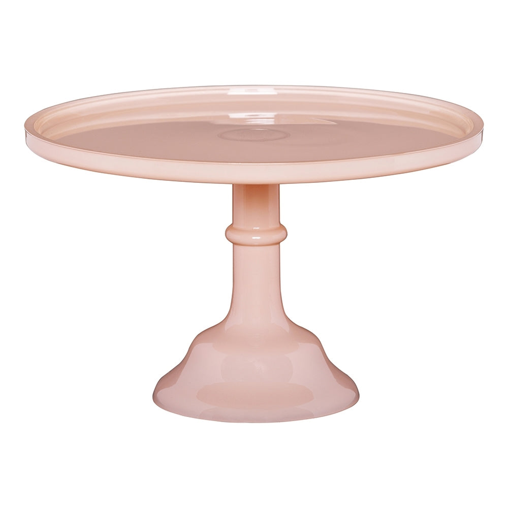 Ecology Glass Torte Cake Stand Dessert Display Holder 29x18cm Blush Pink