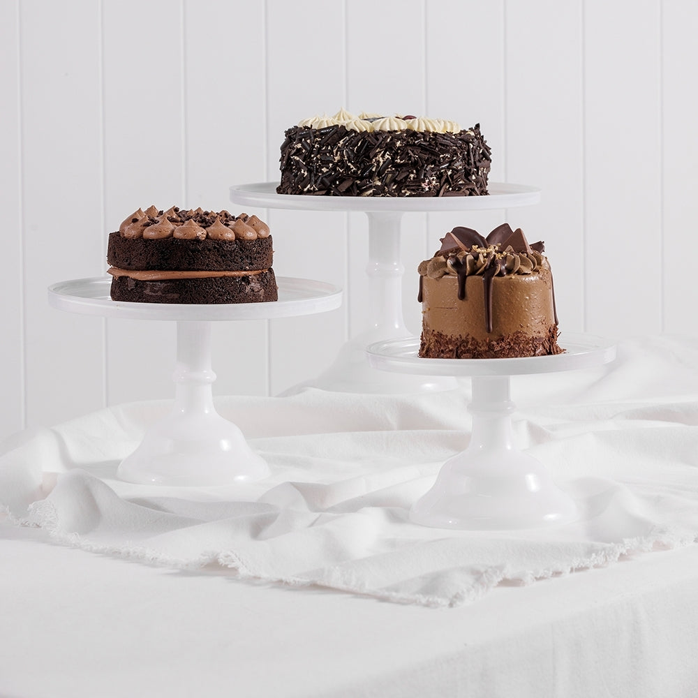 Ecology Glass Torte Cake Stand Dessert Display Holder Server 29x18cm White — image 2