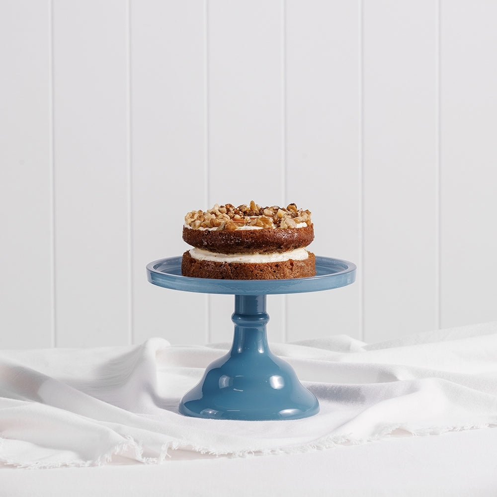 Ecology Glass Torte Cake Stand Dessert Display Holder 19x13cm Storm Blue — image 2