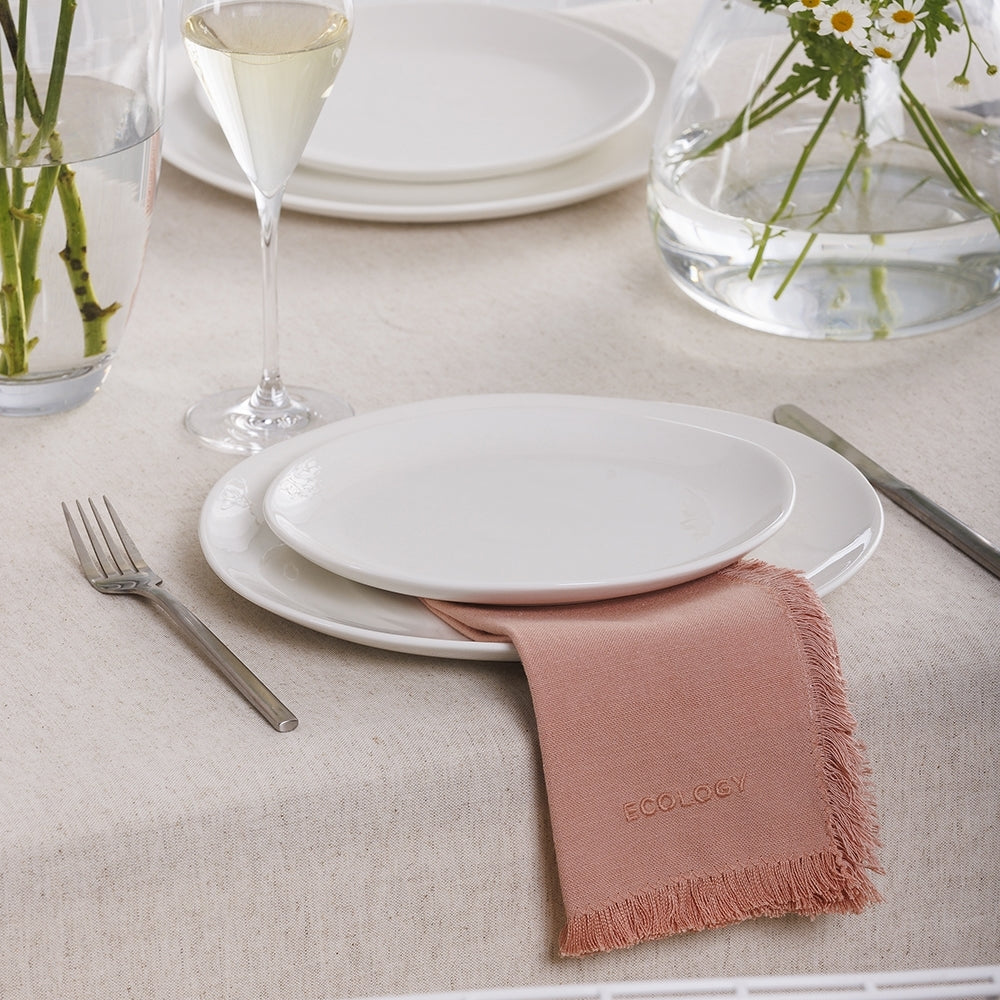 Ecology Elegant Kitchenware Porcelain Haven Fancy Dinner Plate 27cm White — image 2