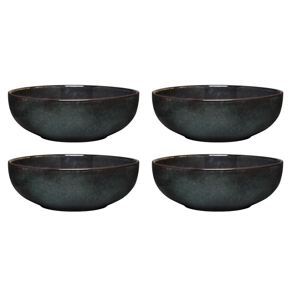 Ecology Element 18cm Stoneware Serving Soup/Ramen Bowl Round Tableware Raven (4 Pack)