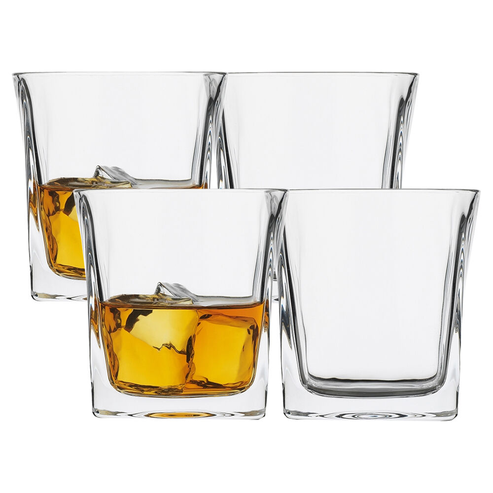 Ecology 4pc Ecology Louis Soda Lime Glass Whiskey Drinking Glasses 250ml Clear (2 Pack) — image 2