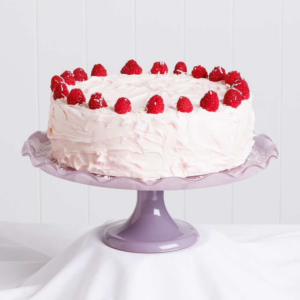 Ecology 33 x 12.5cm Iris Soda Lime Glass Ruffle Fluted Edged Cake Stand — image 2