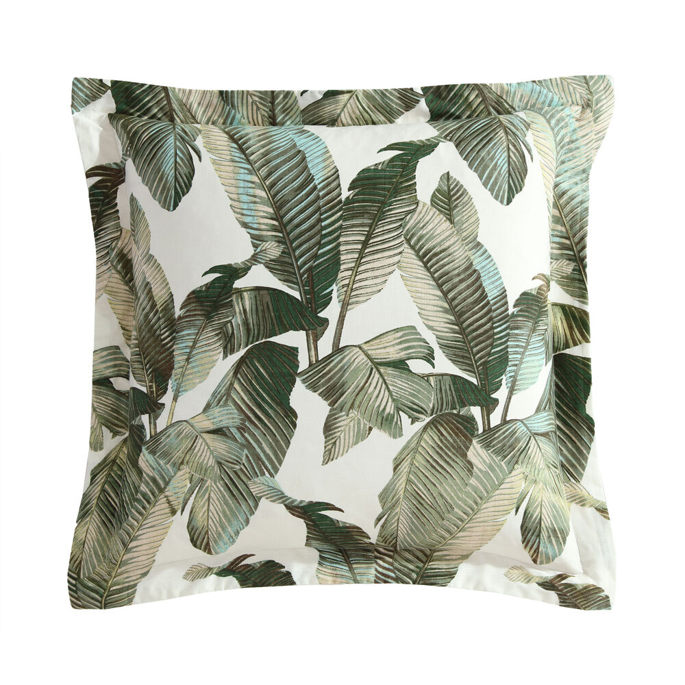 Tommy Bahama 65x65cm Fiesta Palms Euro Pillowcase Cushion Cover Square Green