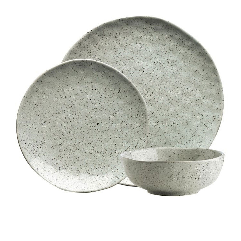Ecology 12pc Speckle Duckegg Dinner Set Dinnerware