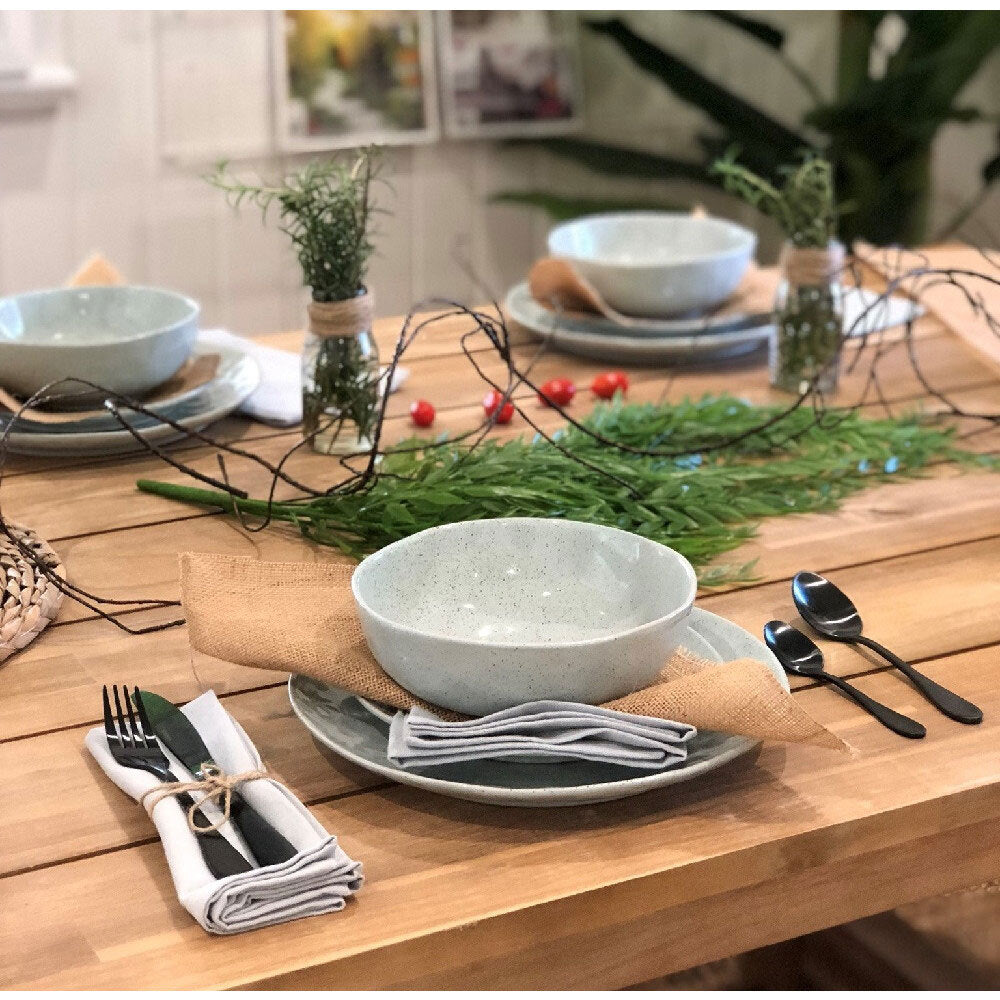 Ecology 12pc Speckle Duckegg Dinner Set Dinnerware — image 8