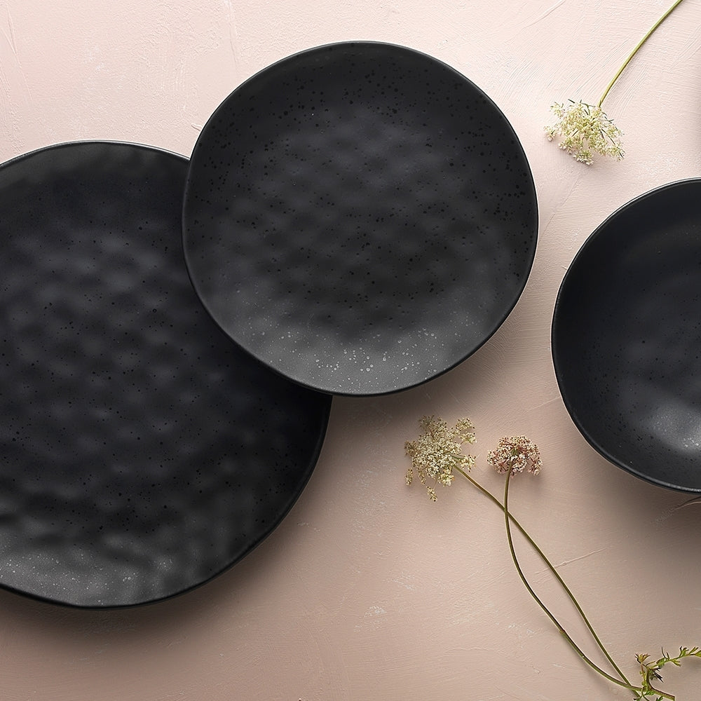 Ecology Speckle Ebony 27cm Stoneware Dinner Plate Food Dish Round Tableware BLK — image 2