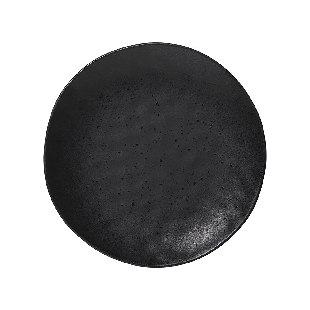 Ecology Speckle Ebony 20cm Stoneware Side Plate Food Dish Round Tableware Black