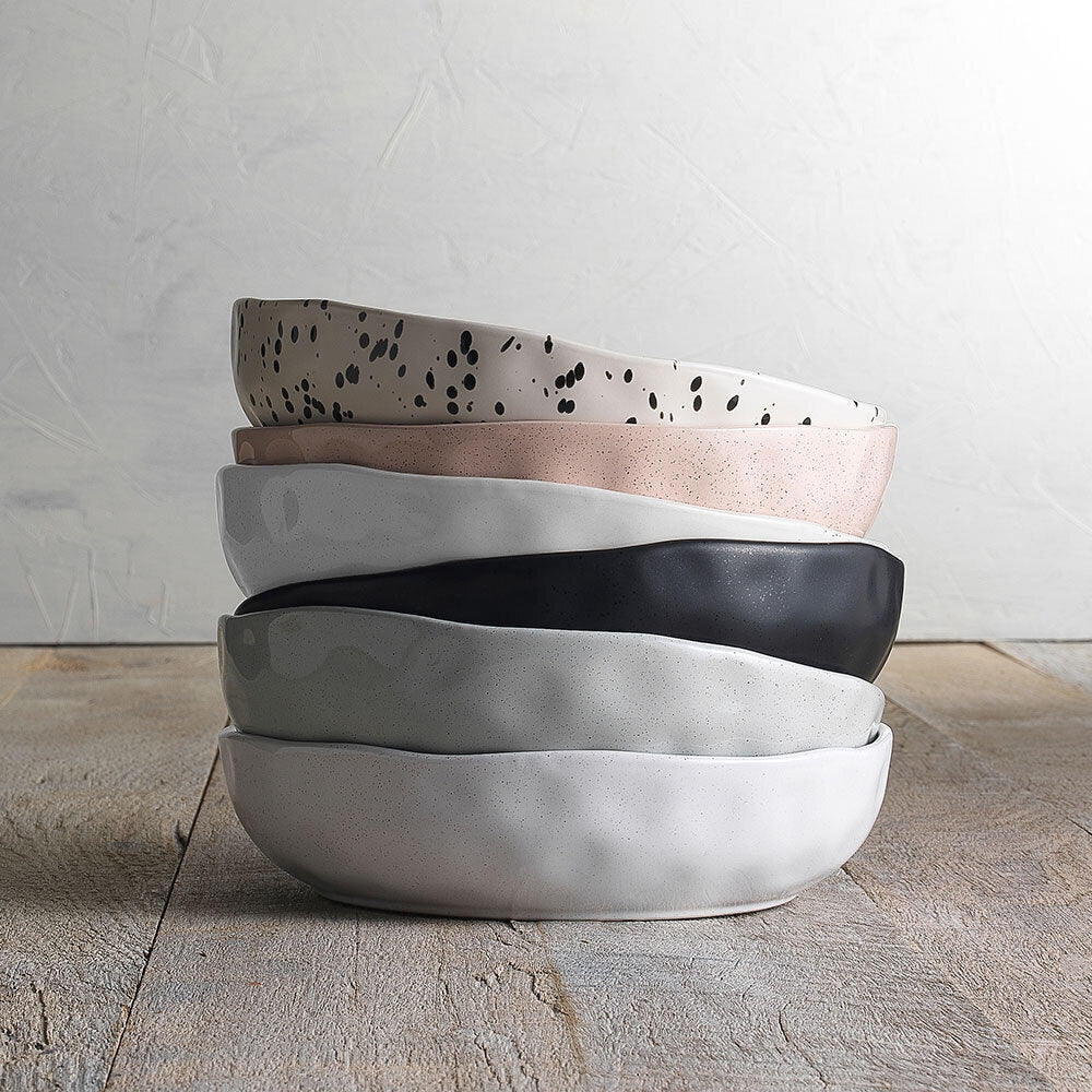 Ecology 22cm Speckle Soup/Salad/Pasta Dinner Noodle Stoneware Dining Bowl Milk — image 2