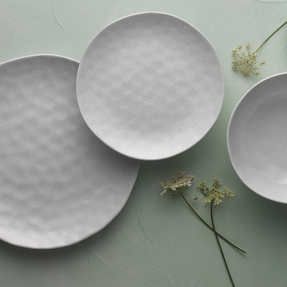 Ecology Speckle Milk 27cm Stoneware Dinner Plate Food Dish Round Tableware White — image 2