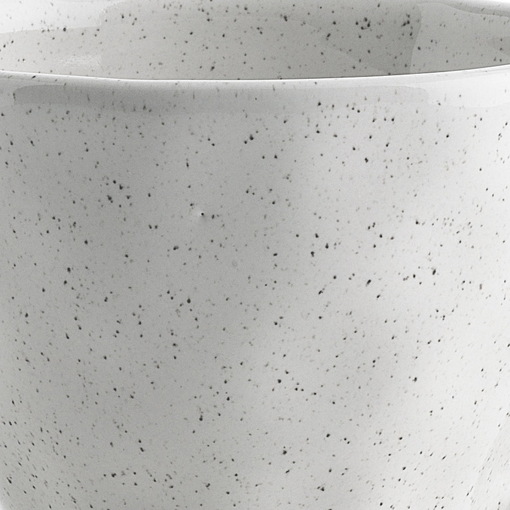 Ecology Speckle Milk 380ml Stoneware Coffee/Tea Mug Cup w/ Handle Round White — image 2