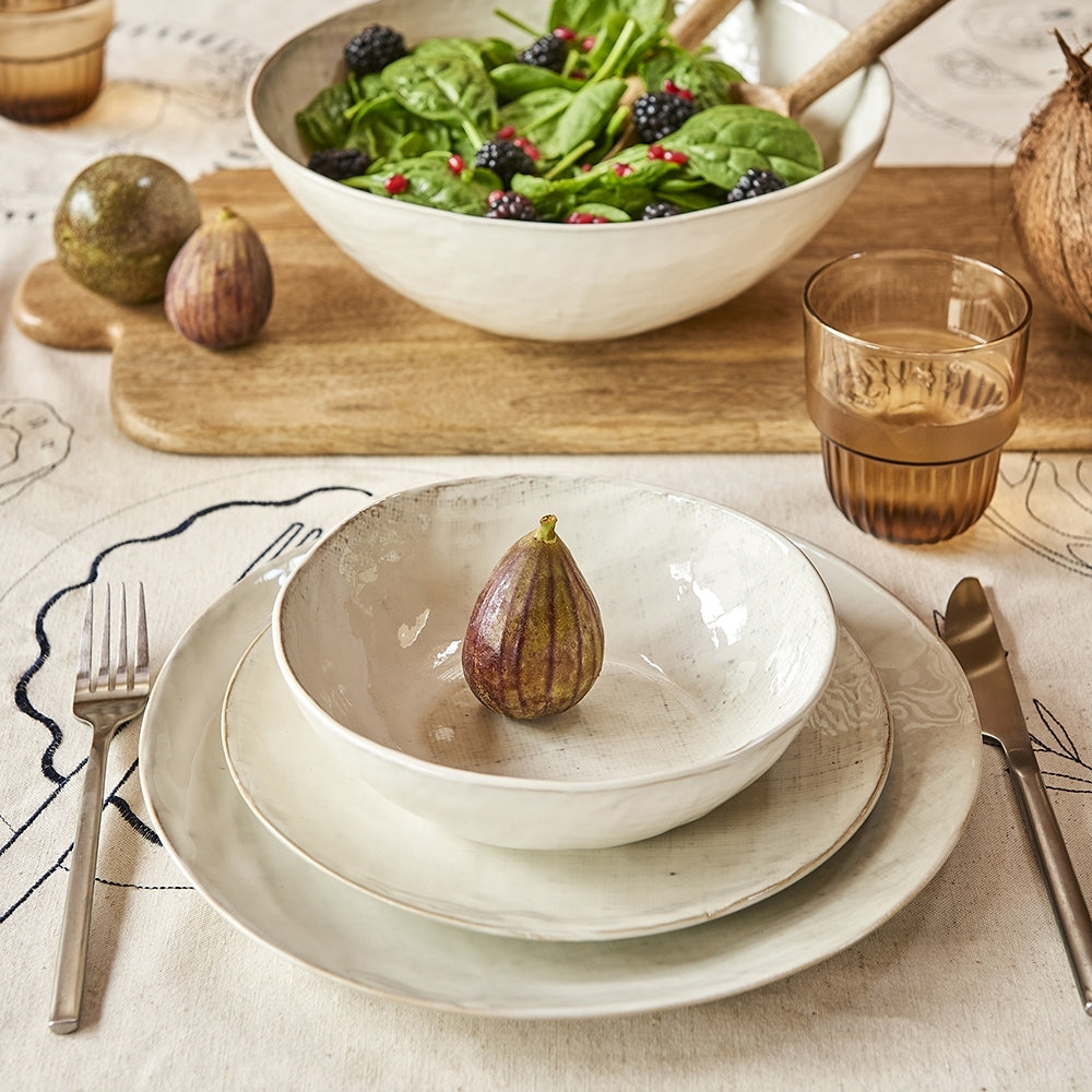 Ecology Dinnerware Stoneware Linen Elegant Dining Side Plate 21.5cm Birch — image 2